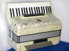 Marinucci Italian 120 bass white accordion